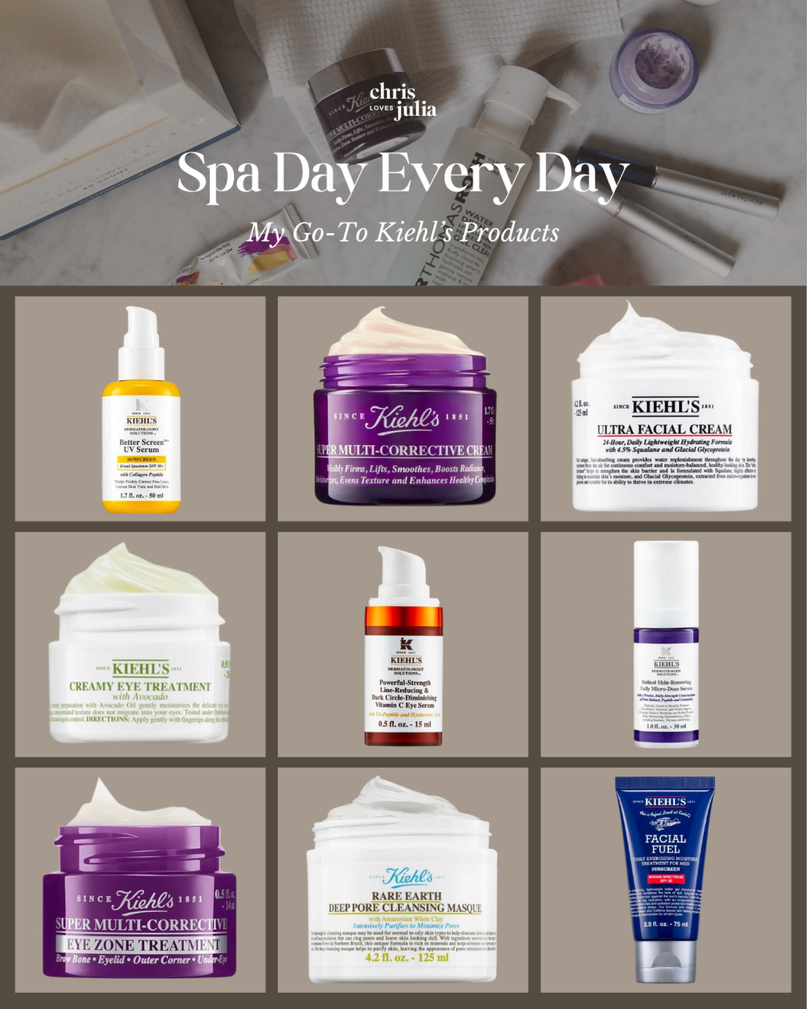 I’ve been a loyal Kiehl’s user for so many years and I truly don’t think I could live without their super multi-corrective cream! Linked everything I use in my regular routine below. Save 25% sitewide for Labor Day with code APLUS25 🖤

#LTKBeauty #LTKSaleAlert #LTKFallSale