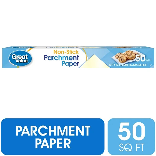 Great Value Non-Stick Parchment Paper, 50 Sq ft | Walmart (US)