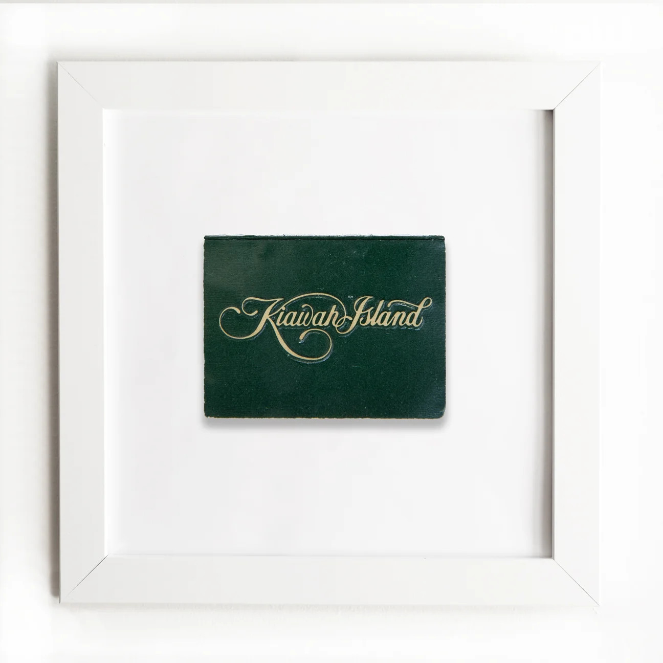 Kiawah Island Golf (Green) - Framed Print Matchbook - Golf Gift - Match South | Match South
