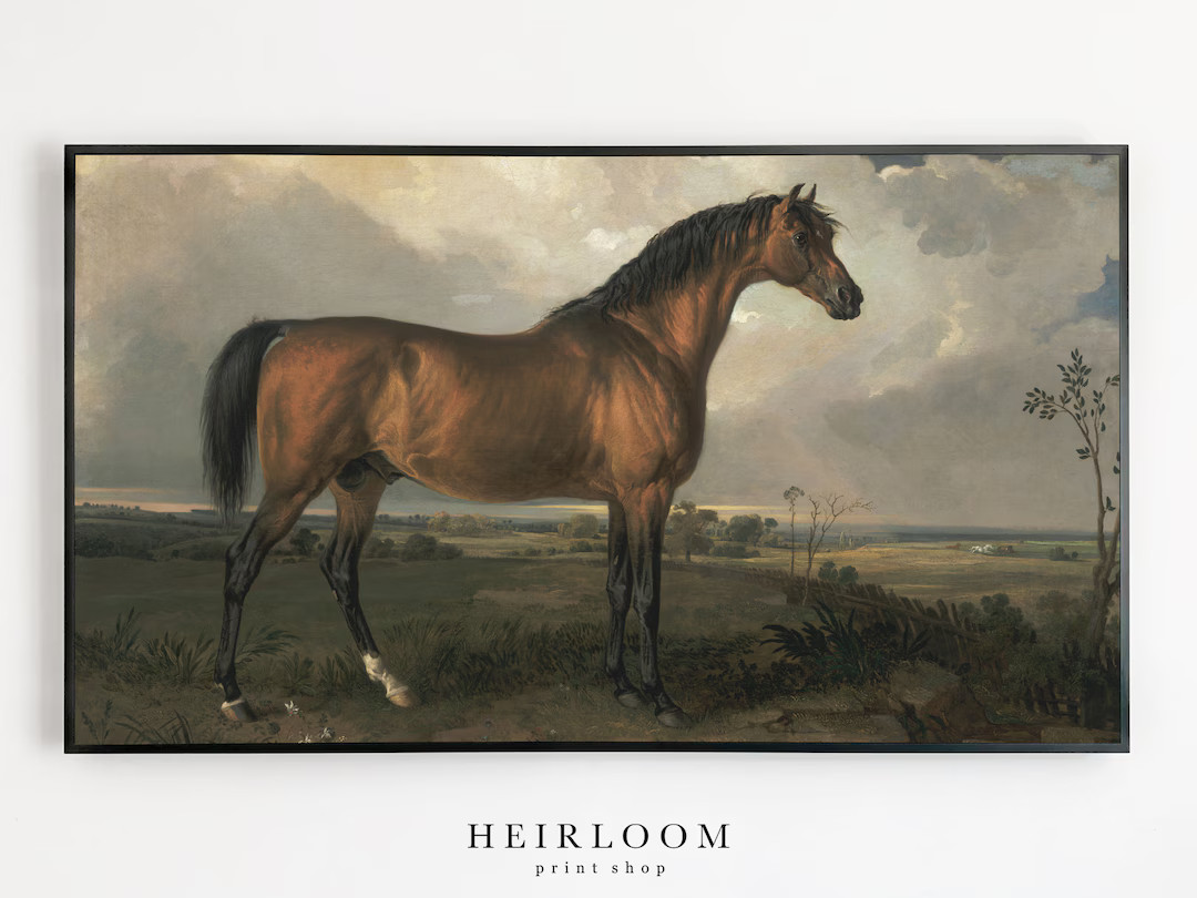 Samsung Frame TV Art Horse Vintage Rustic DIGITAL Art Frame TV - Etsy | Etsy (US)