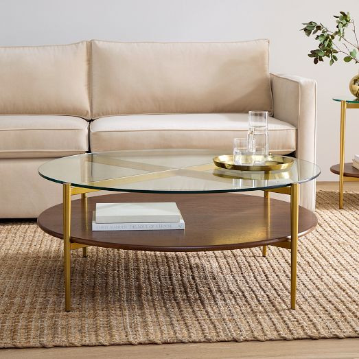 Mid-Century Art Display Round Coffee Table (34"–42") | West Elm (US)