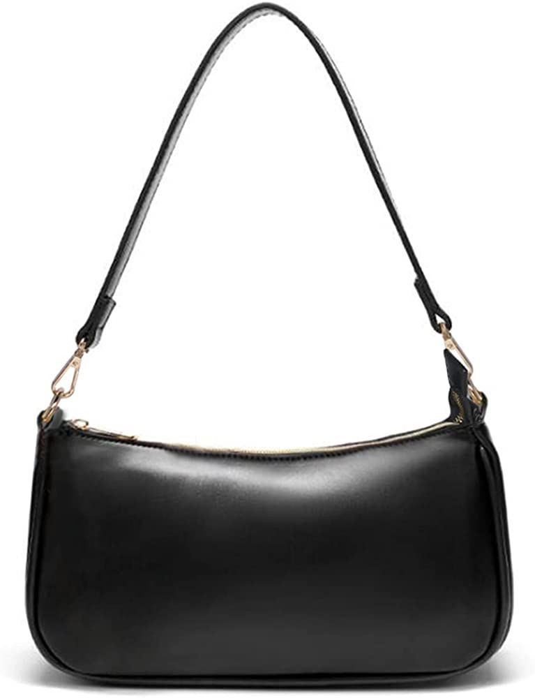 NIUEIMEE ZHOU Shoulder Bag for Women Retro Vegan Leather Classic Clutch Tote HandBag with Zipper ... | Amazon (US)