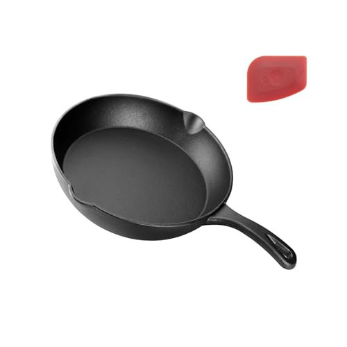 CUISGUSTO 6 Inch Cast Iron Skillet – Pre-Seasoned Mini Frying Pan, Oven & Grill Safe, Christmas Holiday Cookware for Camping, Breakfast & Single-Serve Cooking | Amazon (US)