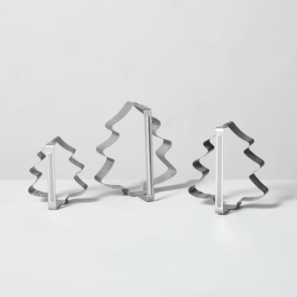 3pc Tree Shape Steel Cookie Cutter Set - Hearth & Hand™ with Magnolia | Target