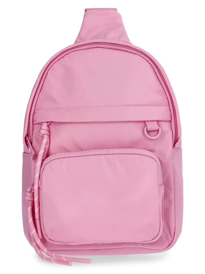 No Boundaries Women's Hands Free Sling Bag, Pink Jubilee | Walmart (US)