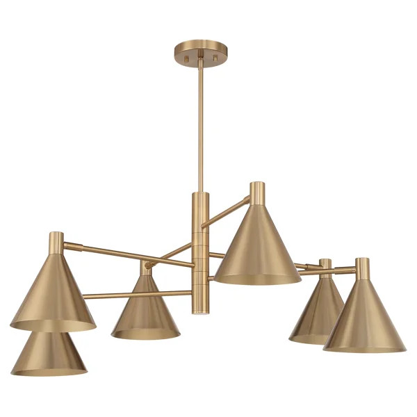 Pharos 6 - Light Dimmable Linear Chandelier | Wayfair North America