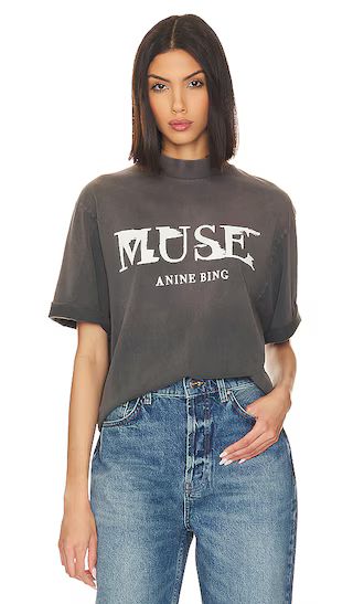 Wes Tee Painted Muse in Washed Faded Black | Revolve Clothing (Global)