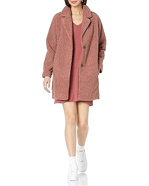 Amazon Essentials Women's Teddy Bear Fleece Oversized-Fit Lapel Jacket (Previously Daily Ritual) | Amazon (US)