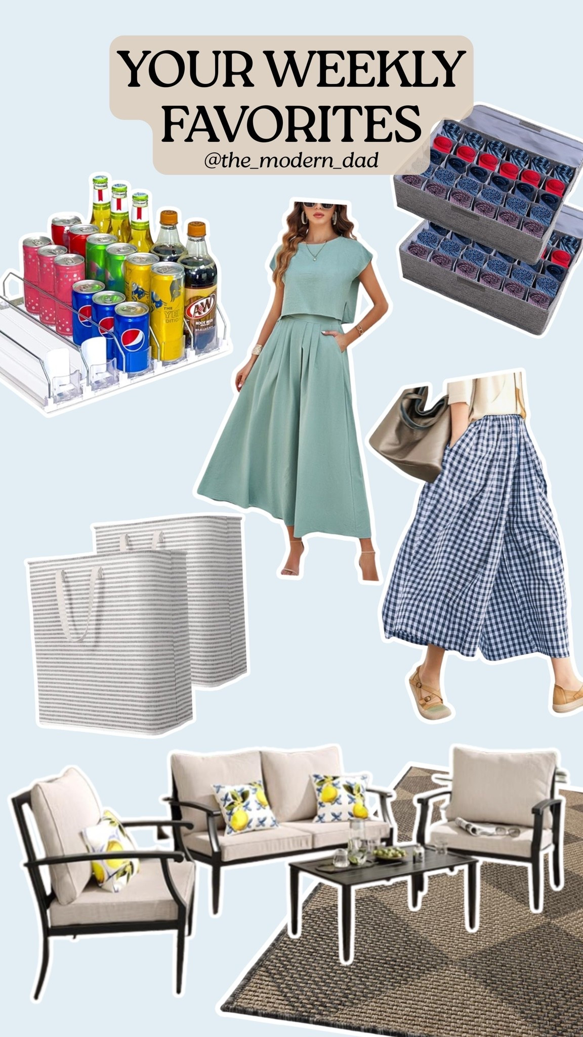 A roundup of your favorites from this week!! 

Everything from clothing, to organization hacks, to outdoor furniture. 


Summer Outfit Inspo, Storage Hacks, Patio Furniture, Outdoor Items, Best Sellers

#LTKSeasonal #LTKHome