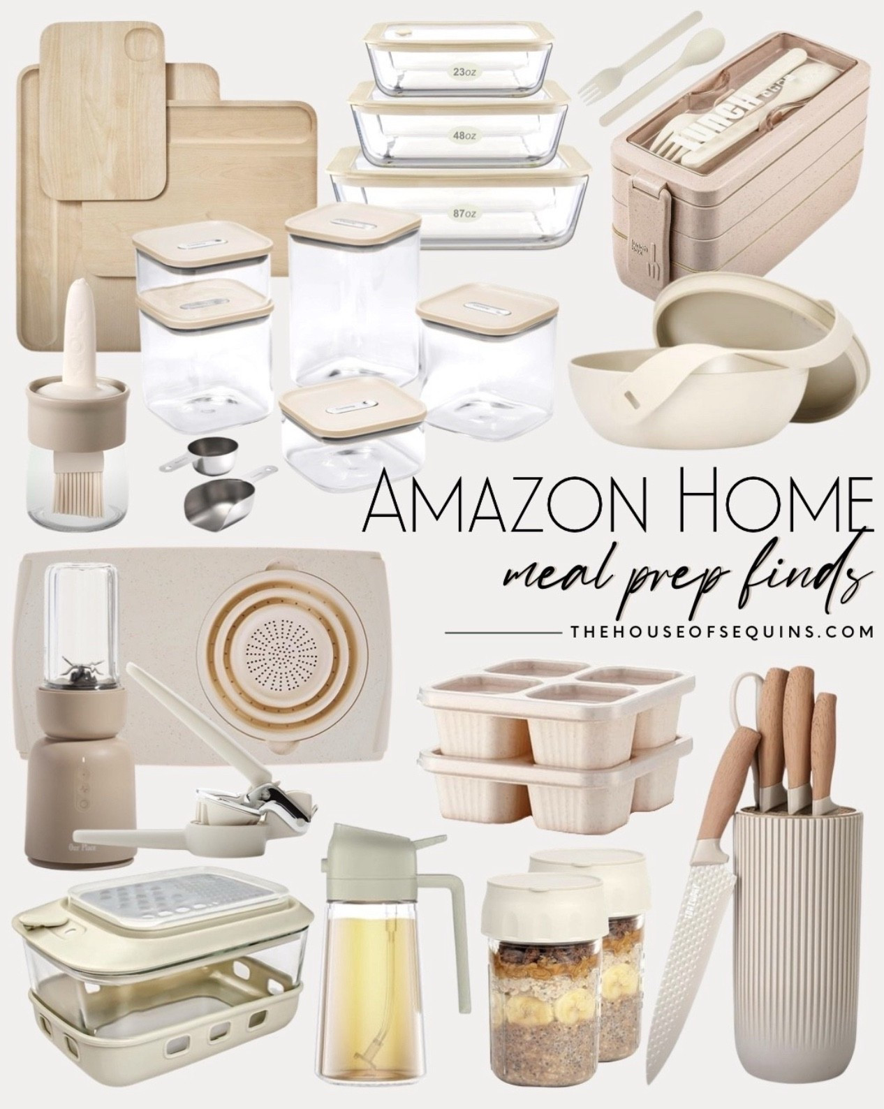 Shop Amazon home meal prep essentials! Kitchen organization, food storage, bento lunch boxes, pantry organization, non toxic cutting boards, glass food containers, knife set, reusable single serve containers, over sink colander, mini blender and more! 

Comment SHOP below to receive a DM with the link to this post on my LTK ⬇ https://liketk.it/5lbWC #ltkfindsunder50 #ltksalealert #ltkhome

Follow my LTK @thehouseofsequins on the @shop.LTK app to view this post and get my exclusive app-only content!

#liketkit 
@shop.ltk
https://liketk.it/5lbX9