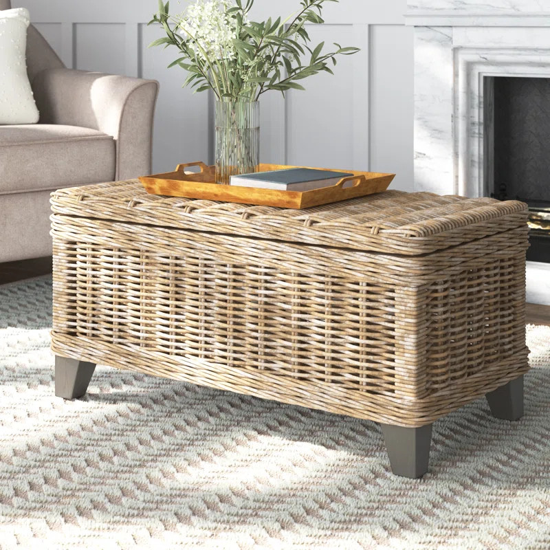 Madewell Rattan Coffee Table with Storage | Wayfair North America