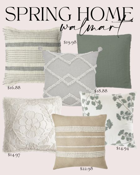 @walmarthome has such beautiful pillows right now and some as low as $14 

#walmarthome #spring #throwpillows #homestyling #pillow #embroidered #texture 

#LTKHome #LTKStyleTip #LTKSaleAlert