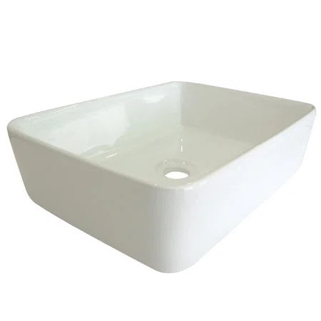 EDV5102 French Petite Ceramic Rectangular Vessel Bathroom Sink | Wayfair North America