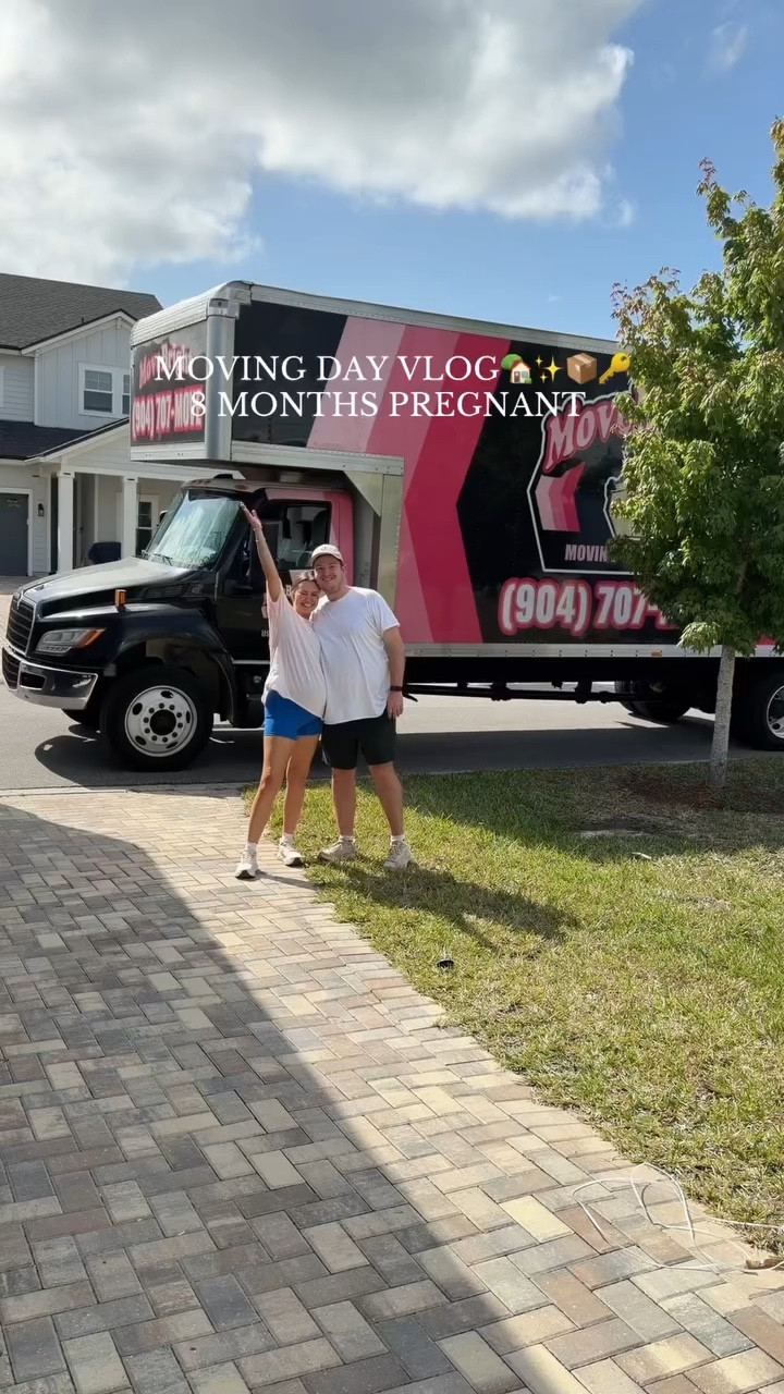 MOVING DAY!🙈🏡✨📦 time to unpack & make this house into a home before baby boy gets here! Let all the nesting begin!🤭🪺🍼 

#movingday #newhome #pregnant #movingdayvlog #pregnancyjourney nest with me  fyp
