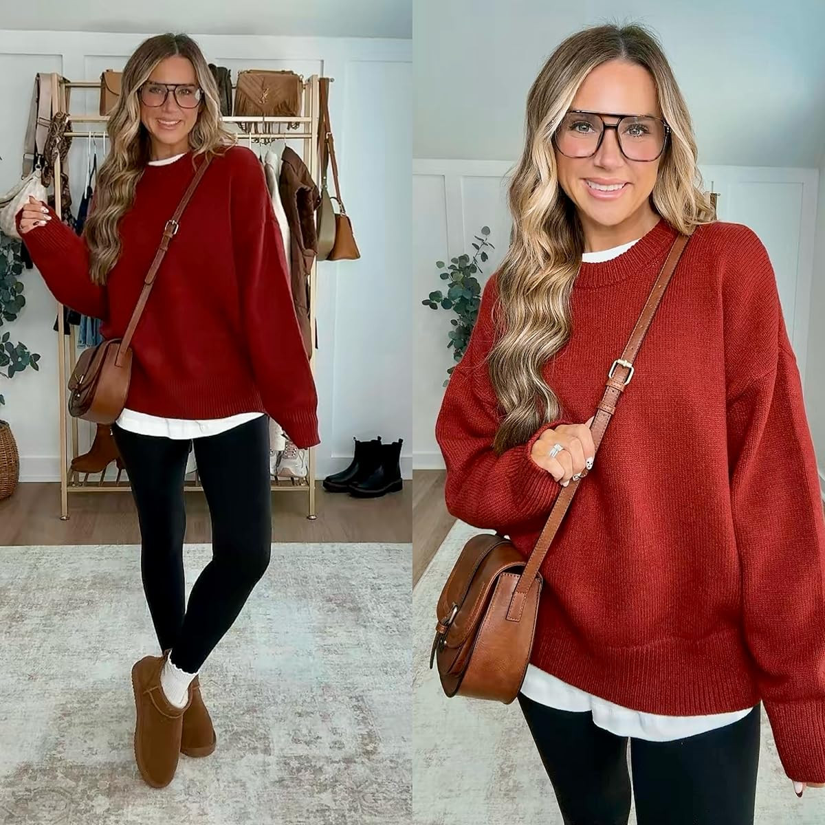 I love this oversized sweater for a put together and easy mom outfit! Pairing it with my favorite layering long sleeve top that has thumbholes, the perfect soft leggings, and look for less shoes.  

 #LTKootd #LTKmomlife #LTKFindsUnder50