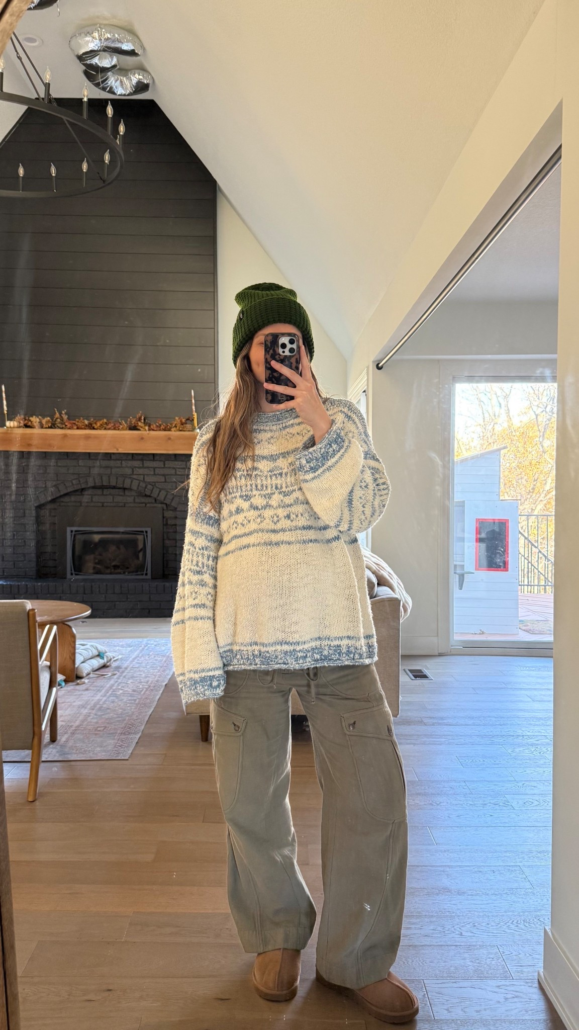 comfy day at home! wearing one of my favorite sweaters, oversized and so cozy! Sized up 1 in pants for the bump, wearing a medium! 

#LTKBump #LTKootd