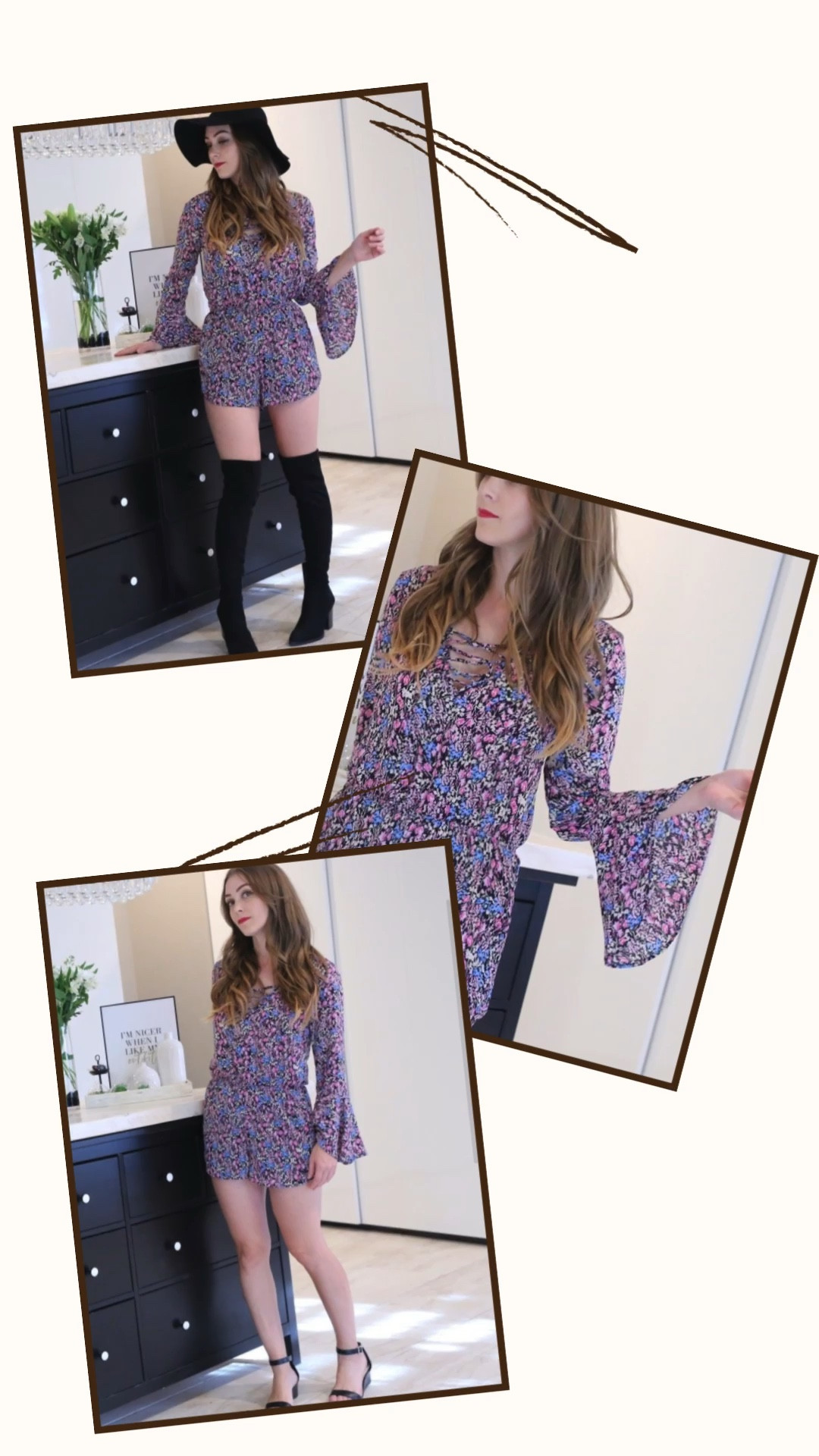 Floral shorts romper with bell sleeves that seamlessly transitions from summer to fall with a change of accessories.

#floral #romper #bellsleeves

#LTKSeasonal #LTKStyleTip #LTKFindsUnder50