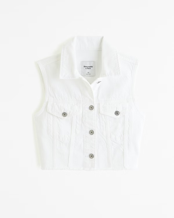 Cutoff Denim Vest | Abercrombie & Fitch (US)