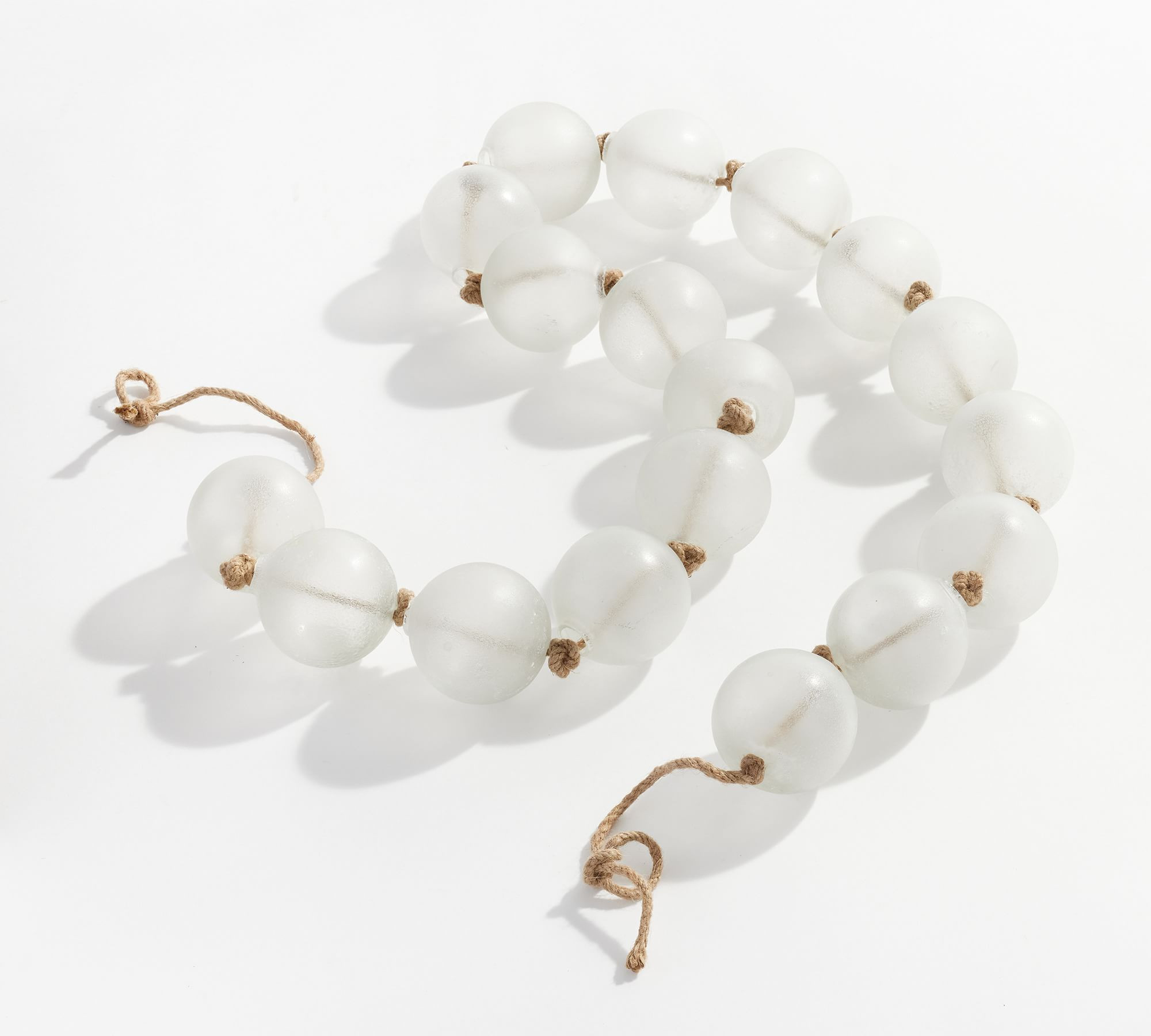 Handcrafted Sea Glass Beaded Garland, Large, Seaglass | Pottery Barn (US)
