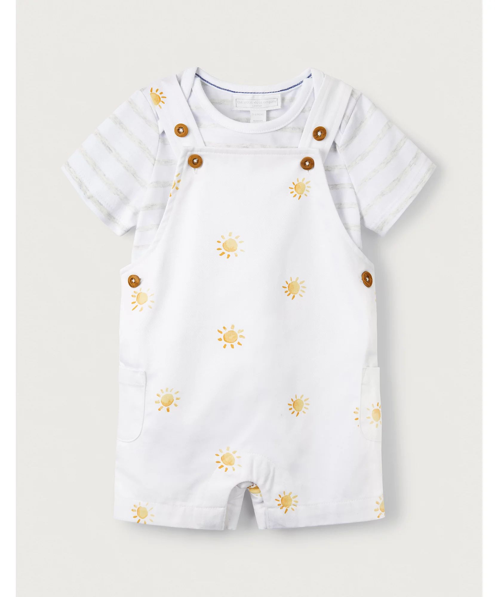 Sunshine Overalls & T-Shirt Set | The White Company (UK)