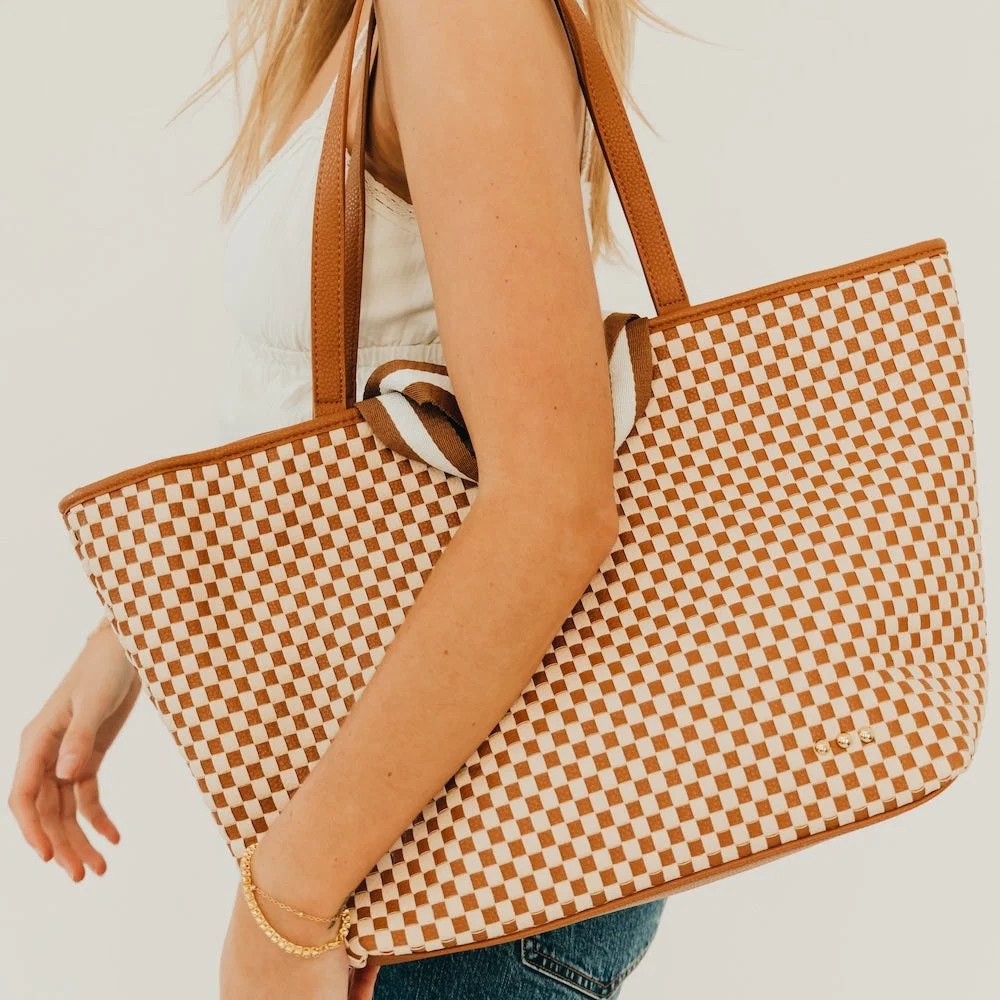 Woven Tiffany Organizer Tote Bag | Pretty Simple