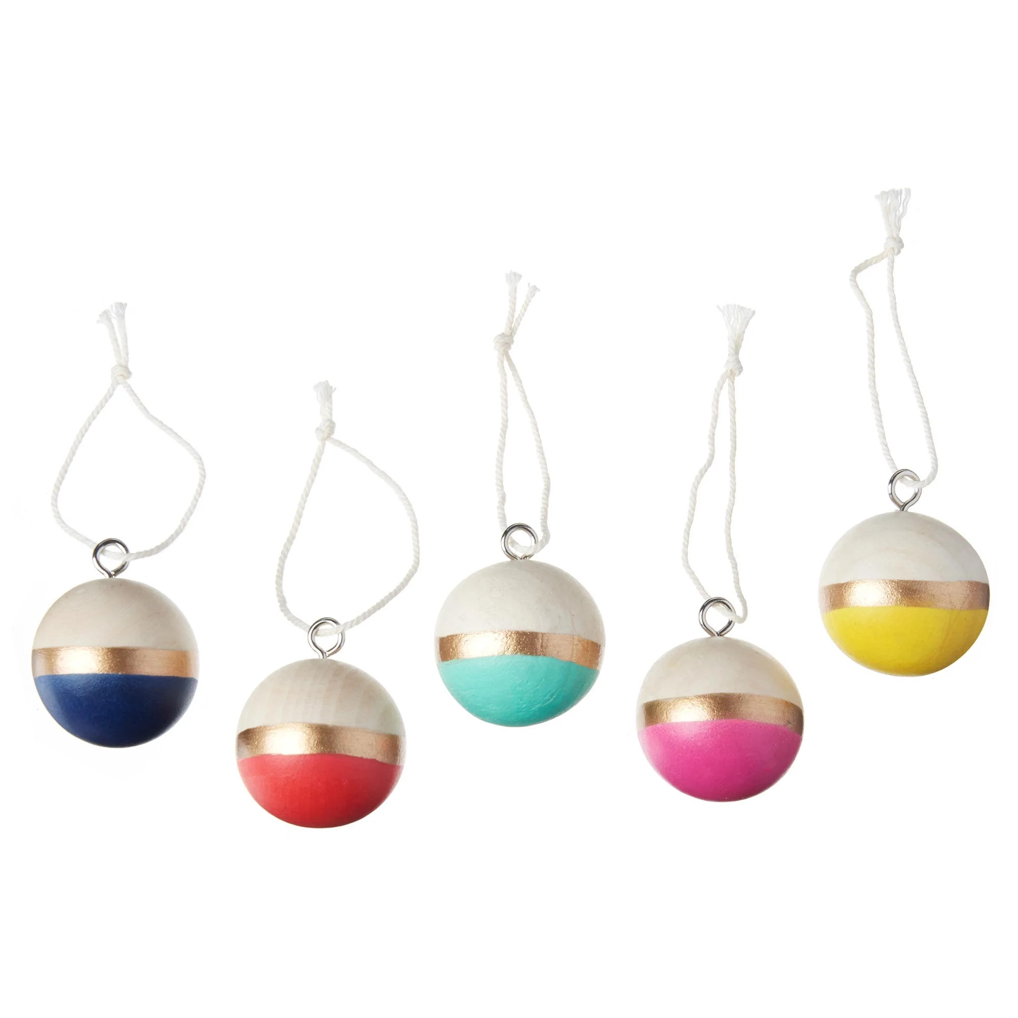 Holiday Time Boho Ball Christmas Ornaments, 1.06", 5 Count - Walmart.com | Walmart (US)