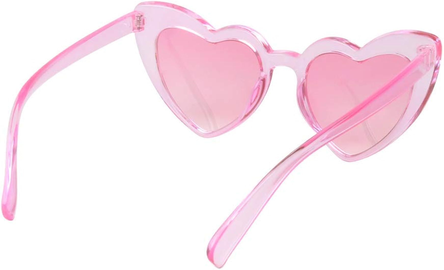ShadyVEU Oversized Colorful Narrow Cat Eye Love Heart Shaped UV400 2-4 Years Kids Sunglasses | Amazon (US)