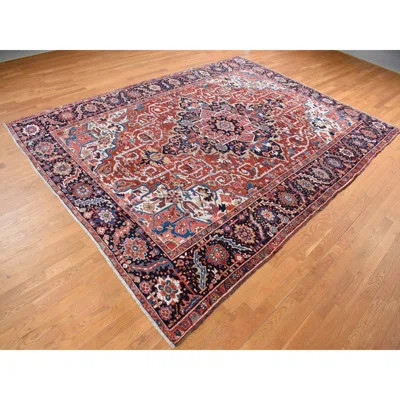 Shariqa One-of-a-Kind 9'8" X 12'10" 1930s Wool Area Rug Red | Wayfair North America