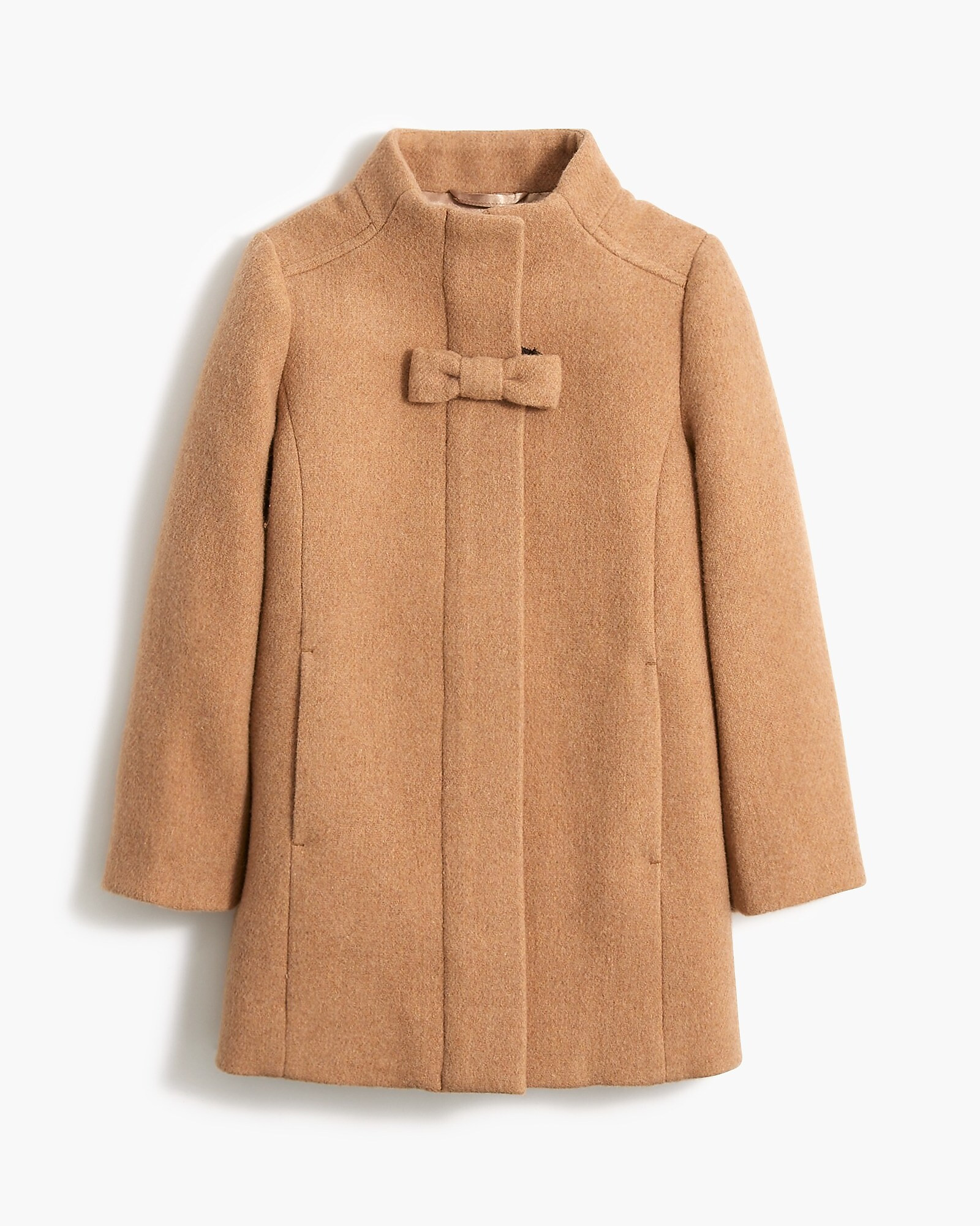 Girls' wool-blend bow coat | J.Crew Factory