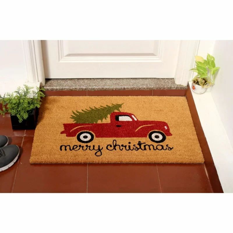 Delreal Non-Slip Christmas Outdoor Doormat | Wayfair North America
