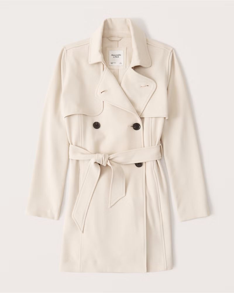 Drapey Trench Coat | Abercrombie & Fitch (US)