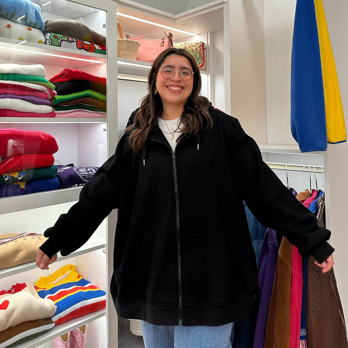 Zip-Up Hoodie - Black *PREORDER* | Shiny by Nature