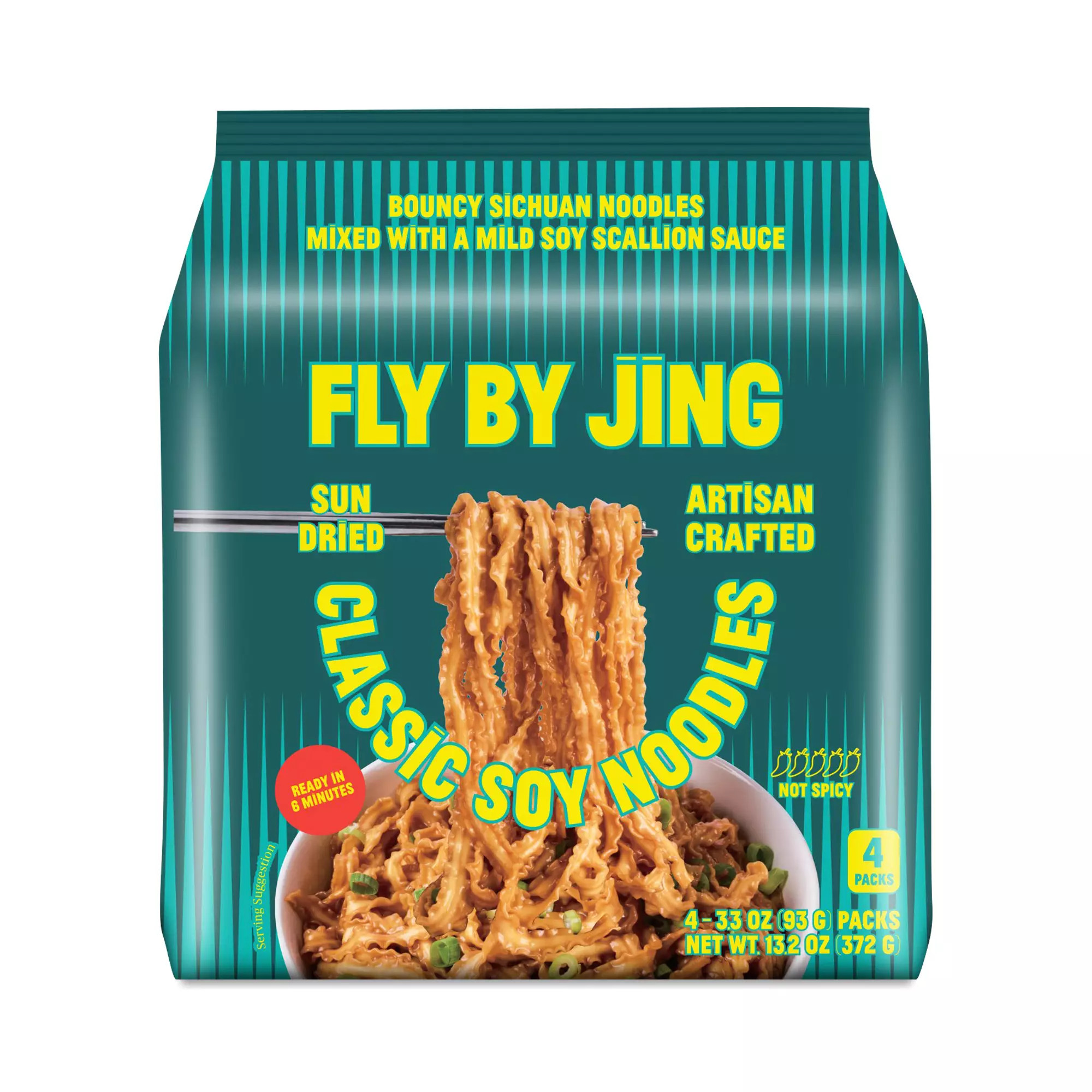 Fly By Jing Classic Soy Noodles Multipack 4 pack (3.3 oz each) | Thrive Market