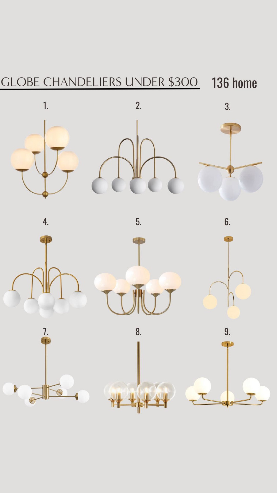 Globe Chandeliers Under $300 #chandeliers #globechandeliers #lighting #homedecor #interiordecor #interiordesign #livingroomdecor #stylingtips #moodboard

#LTKhome #LTKstyletip