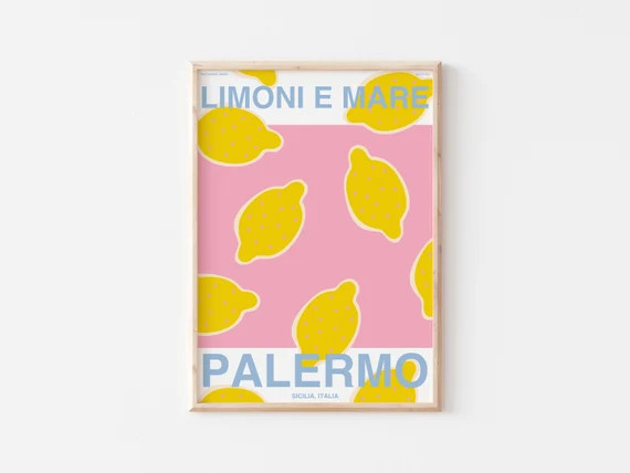 Palermo printable wall art  sicily travel print  italy | Etsy | Etsy (US)