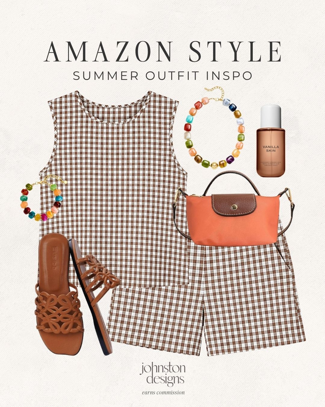Easy summer style 🤎 this gingham short set is such a cute throw-on outfit for warm days, vacations, errands, and casual brunch plans. styled with colorful beads, comfy sandals, a mini bag, and glowy vanilla skin for the sweetest Amazon look!


amazon style, summer outfit inspo, gingham set, matching short set, brown outfit, casual summer look, vacation outfit, warm weather style, amazon fashion finds, comfy sandals, mini crossbody bag, beaded jewelry, colorful bracelet, vanilla skin, everyday outfit, brunch look, easy summer outfit, affordable fashion, cute two piece, travel outfit 

 #LTKootd