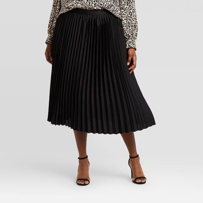 Women's Plus Size Pleated Skirt - Ava & Viv™ | Target