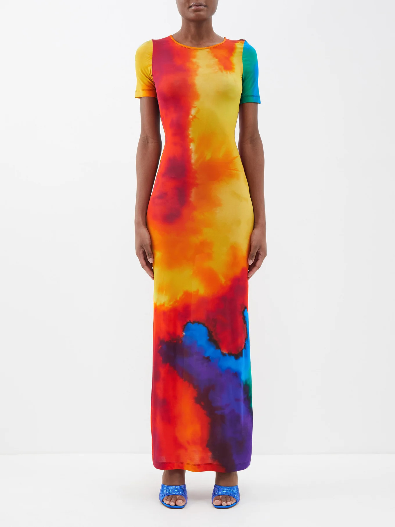 Printed jersey midi dress | Matches (US)
