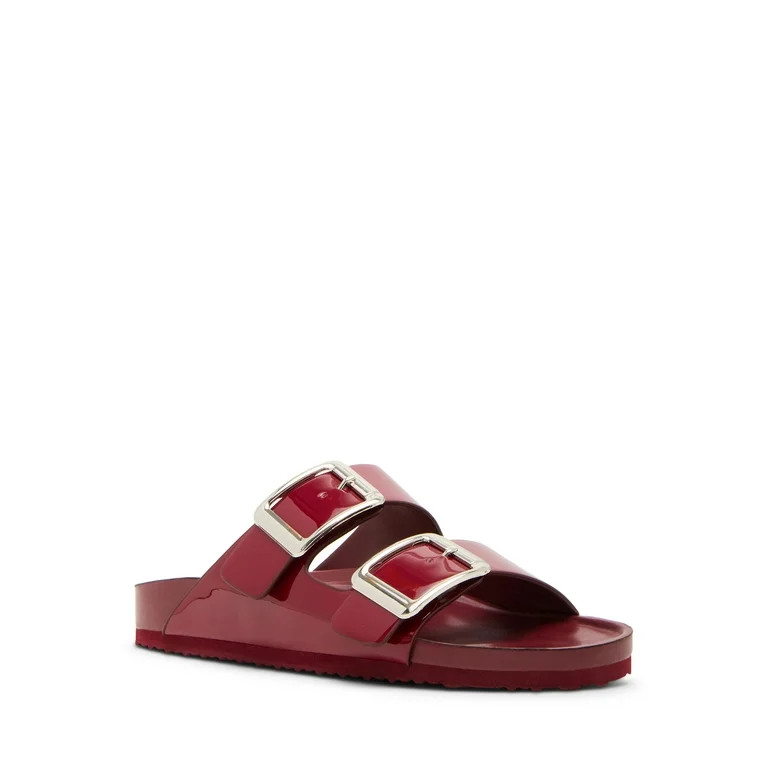 Madden Girl Women's Bodiee Two Strap Footbed Sandals | Walmart (US)