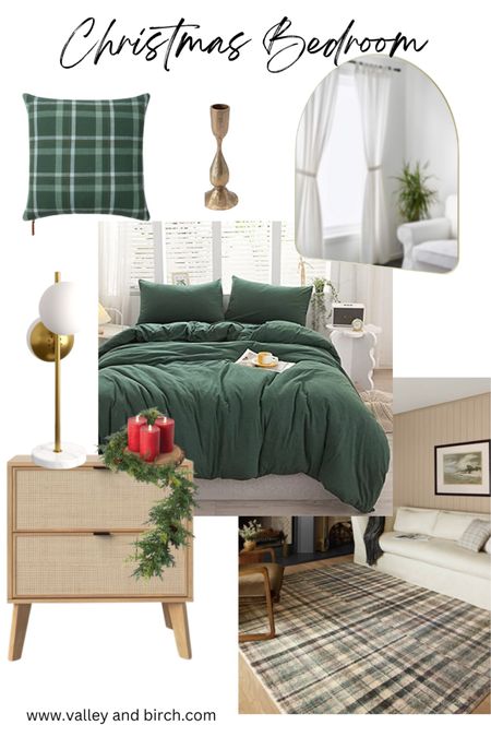 Christmas bedroom inspiration!  This cozy garland green duvet cover is the perfect accent for a Christmas bedroom.  Great price on the life-like garland too!
#christmasbedroom #christmasdecor #christmas

#LTKHoliday #LTKSeasonal #LTKhome