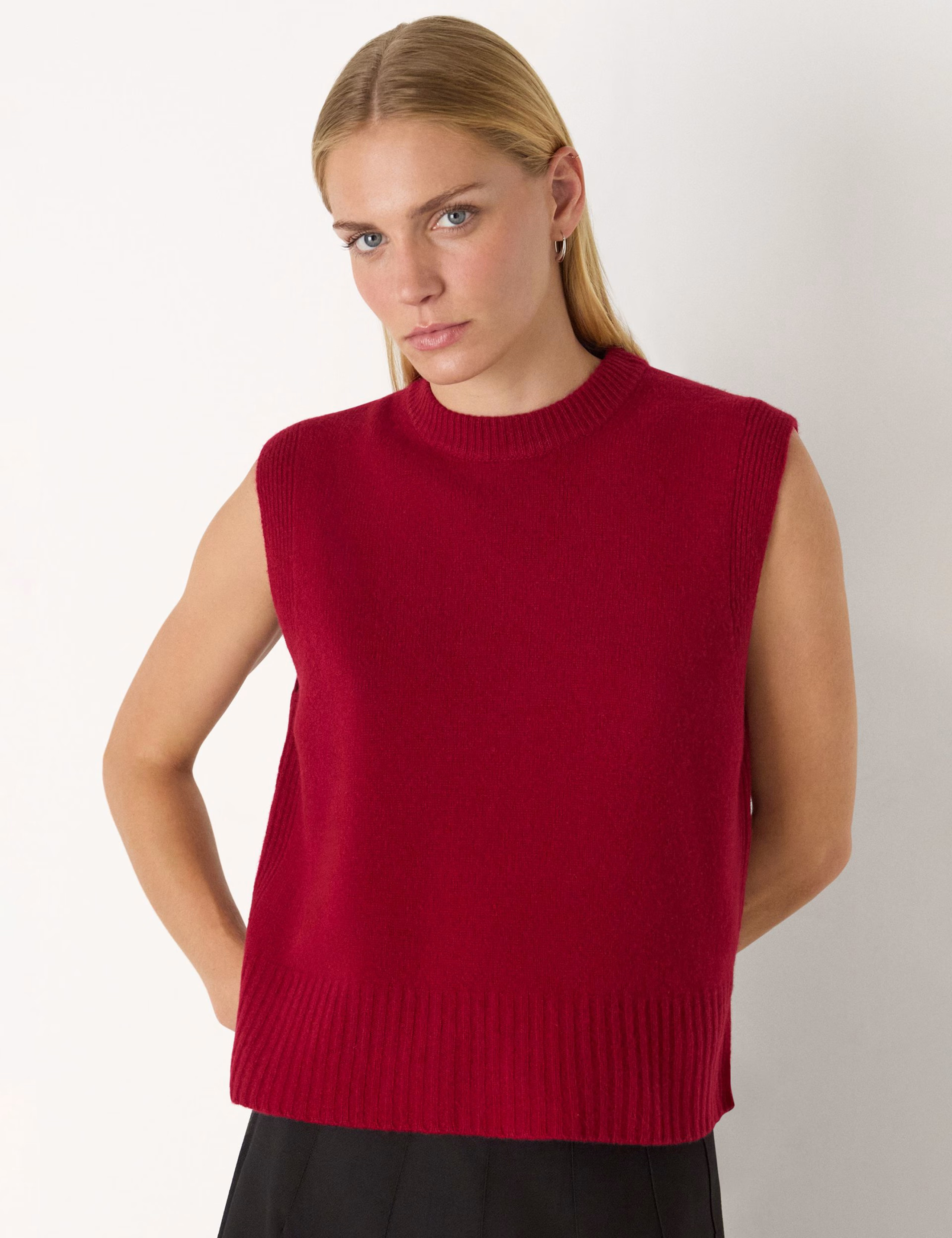 Pure Wool Textured Knitted Vest | Marks & Spencer (UK)
