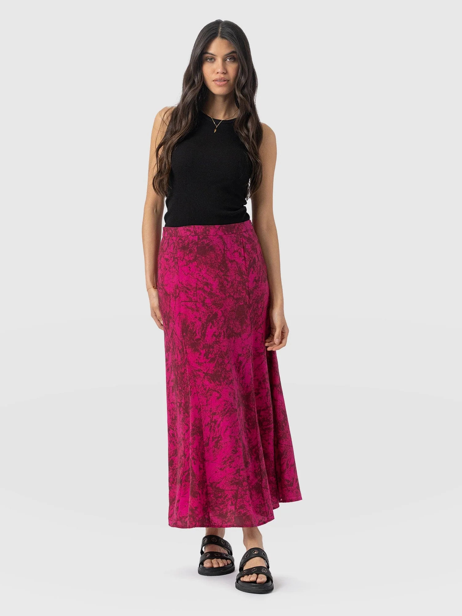 Audrey Skirt - Pink Marble | Saint + Sofia