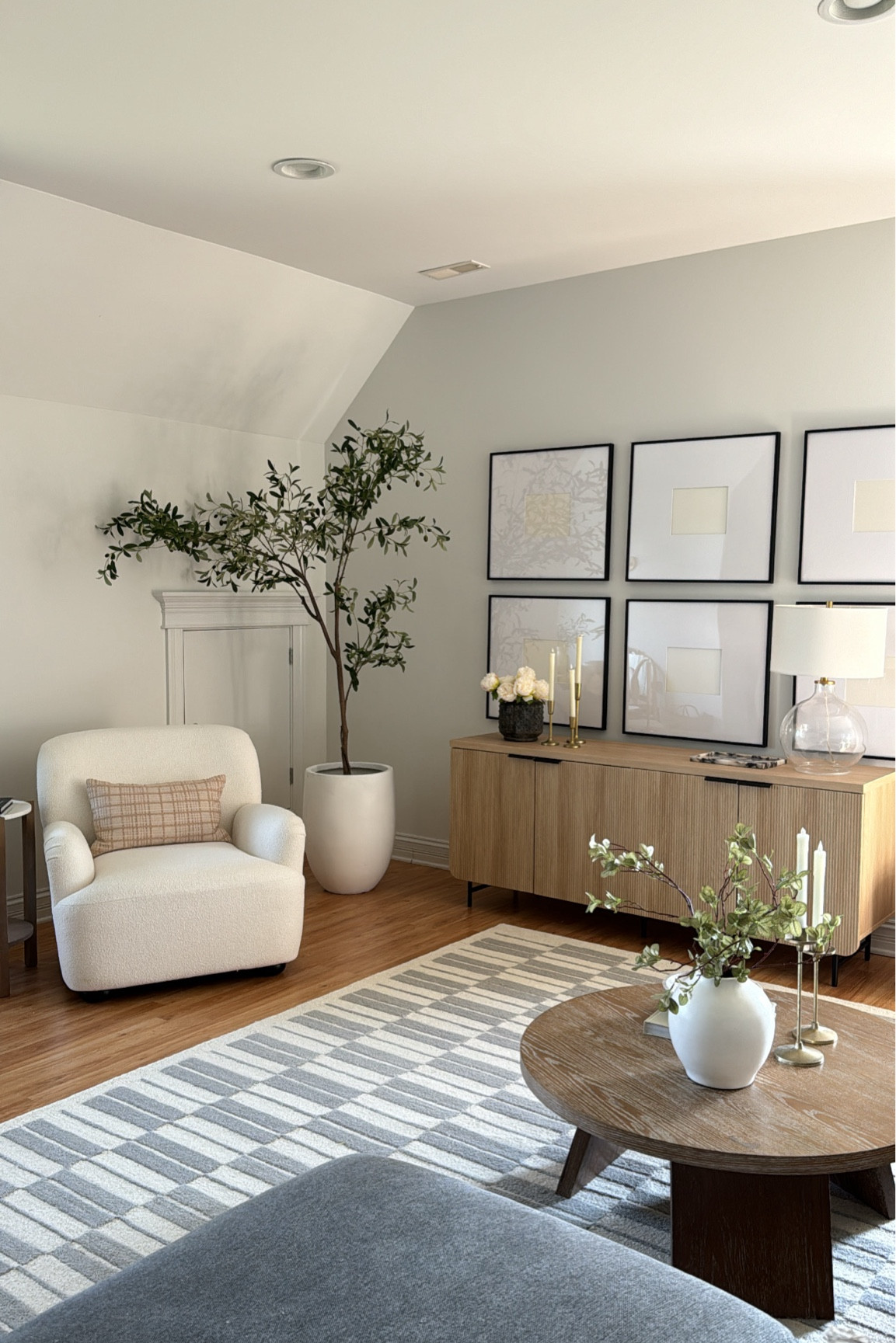 Bonus room views! Both the chair and sideboard are from Walmart find and this faux tree and planter are Amazon! Love finding high end looking pieces for less! 

Walmart find, Walmart home, Bonus room, rug, sideboard, accent chair, Amazon home, modern organic, living room decor, living room, sideboard styling, faux tree, @walmart #walmarthome #walmartfinds #amazonhome @amazon #LTKxWalmart

#LTKSaleAlert #LTKHome