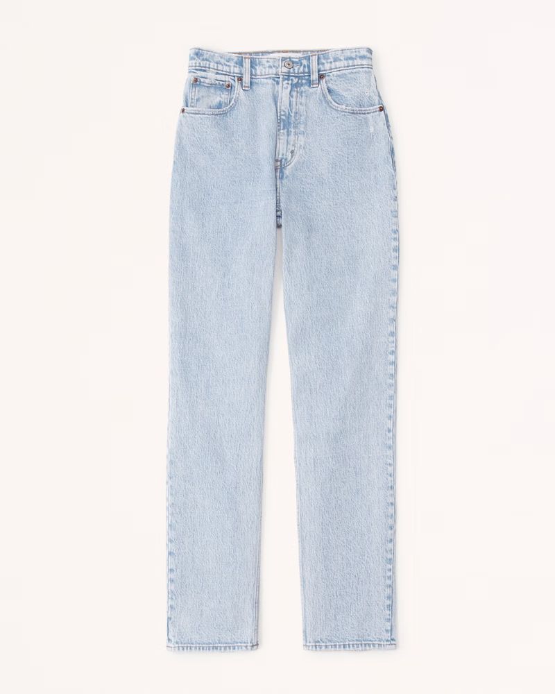 high rise straight jean | Abercrombie & Fitch (US)