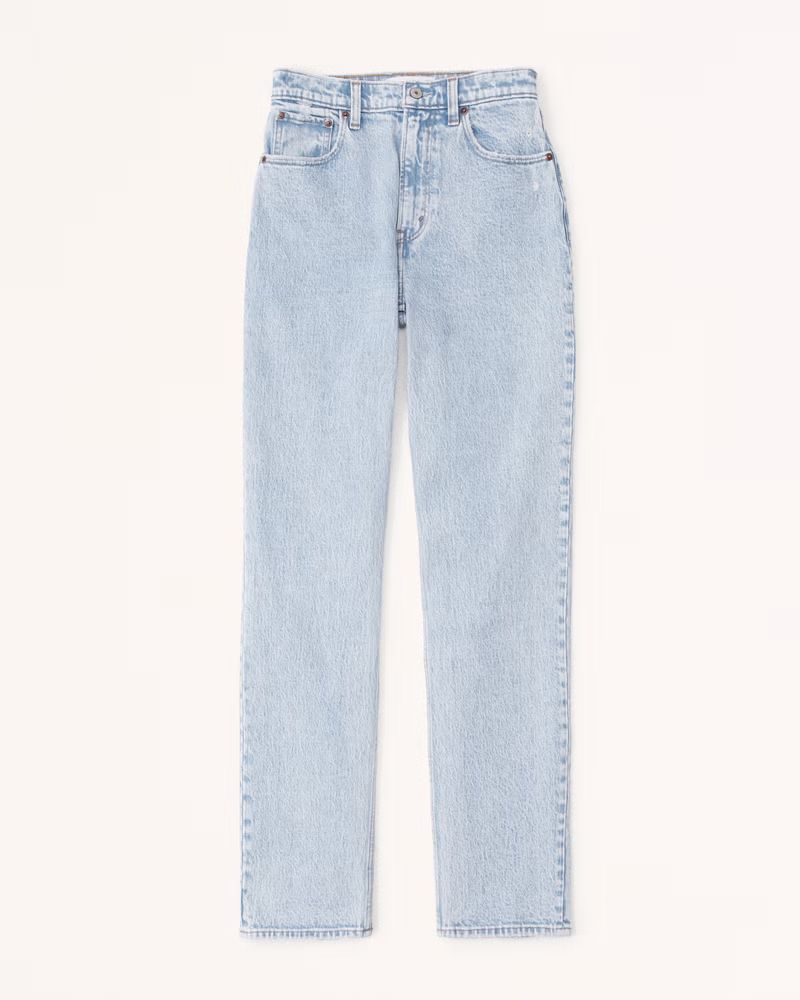 Women's Ultra High Rise 90s Straight Jean | Women's Up To 30% Off Select Styles | Abercrombie.com | Abercrombie & Fitch (US)