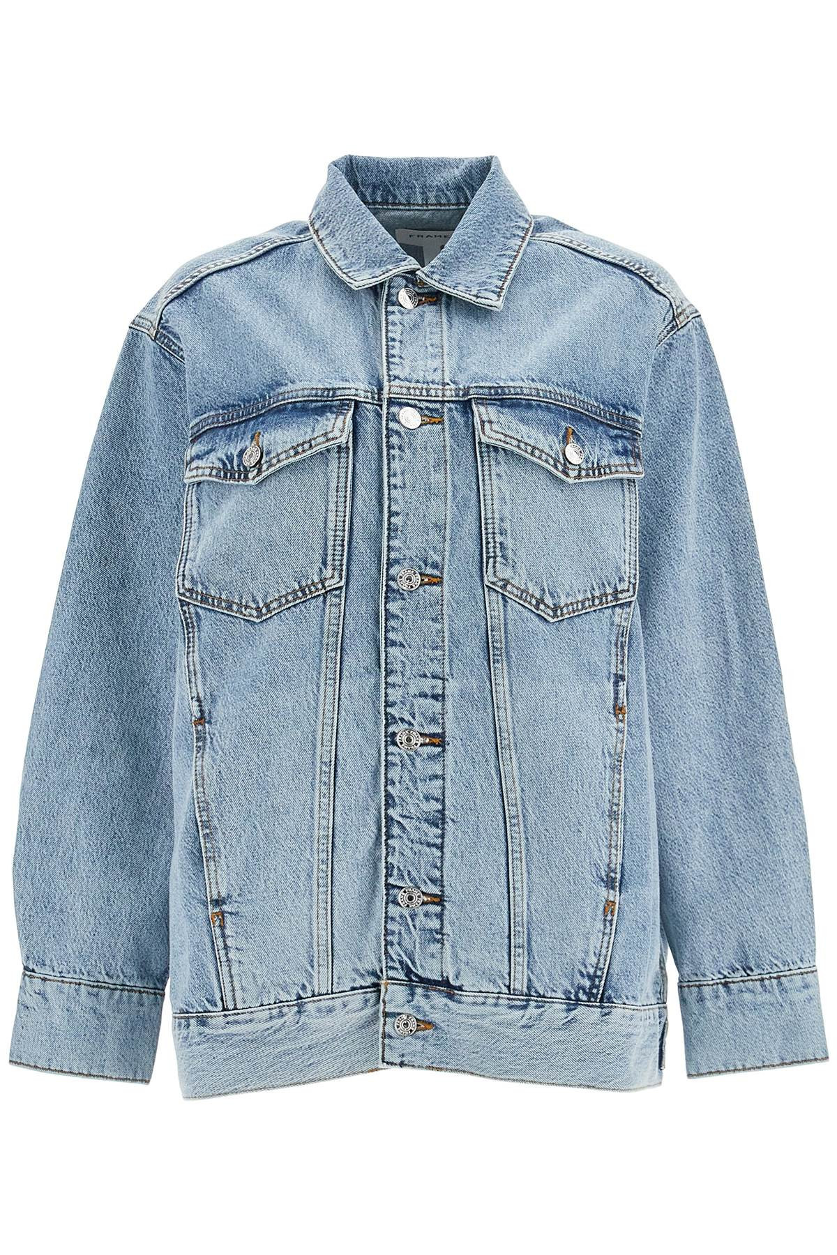 Frame Oversized Denim Jacket For | Italist.com US