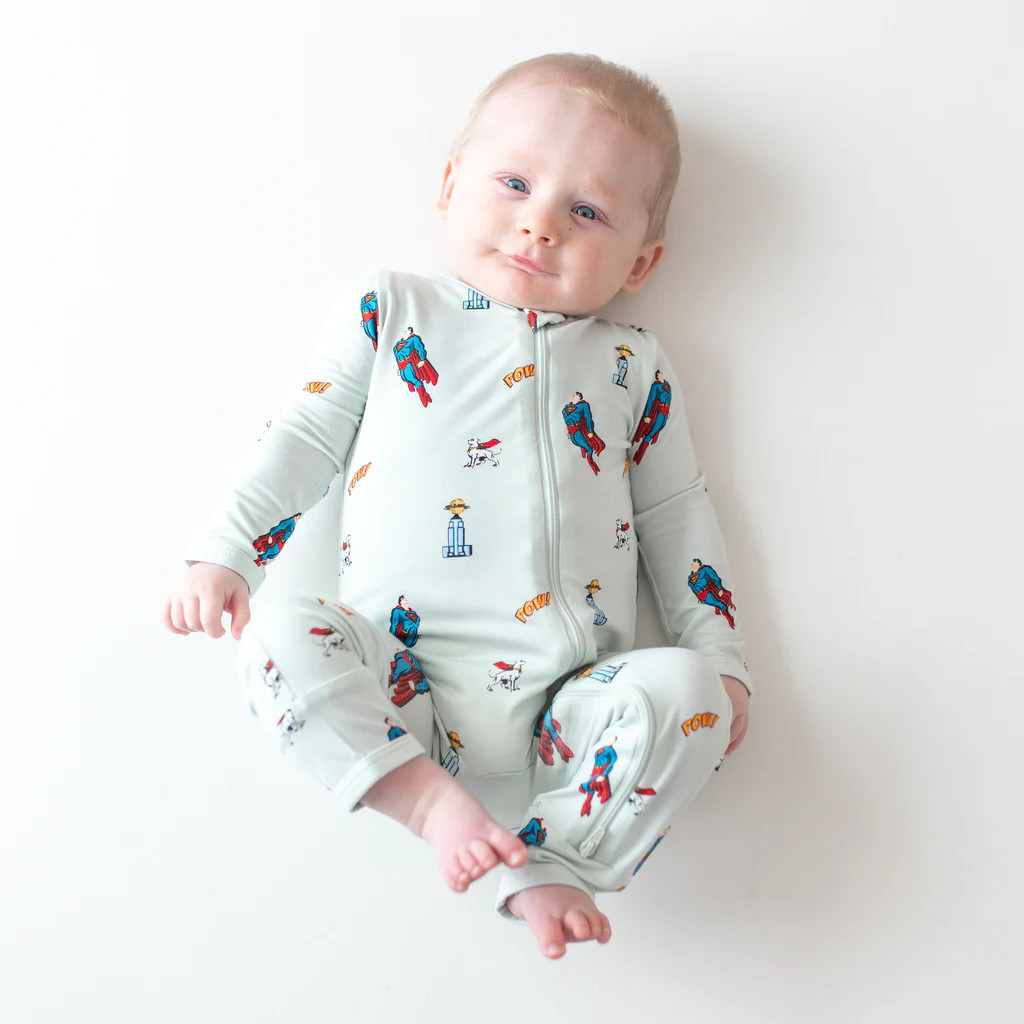Zippered Romper in Superman™ | Kyte Baby