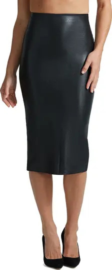 Faux Leather Midi Skirt | Nordstrom