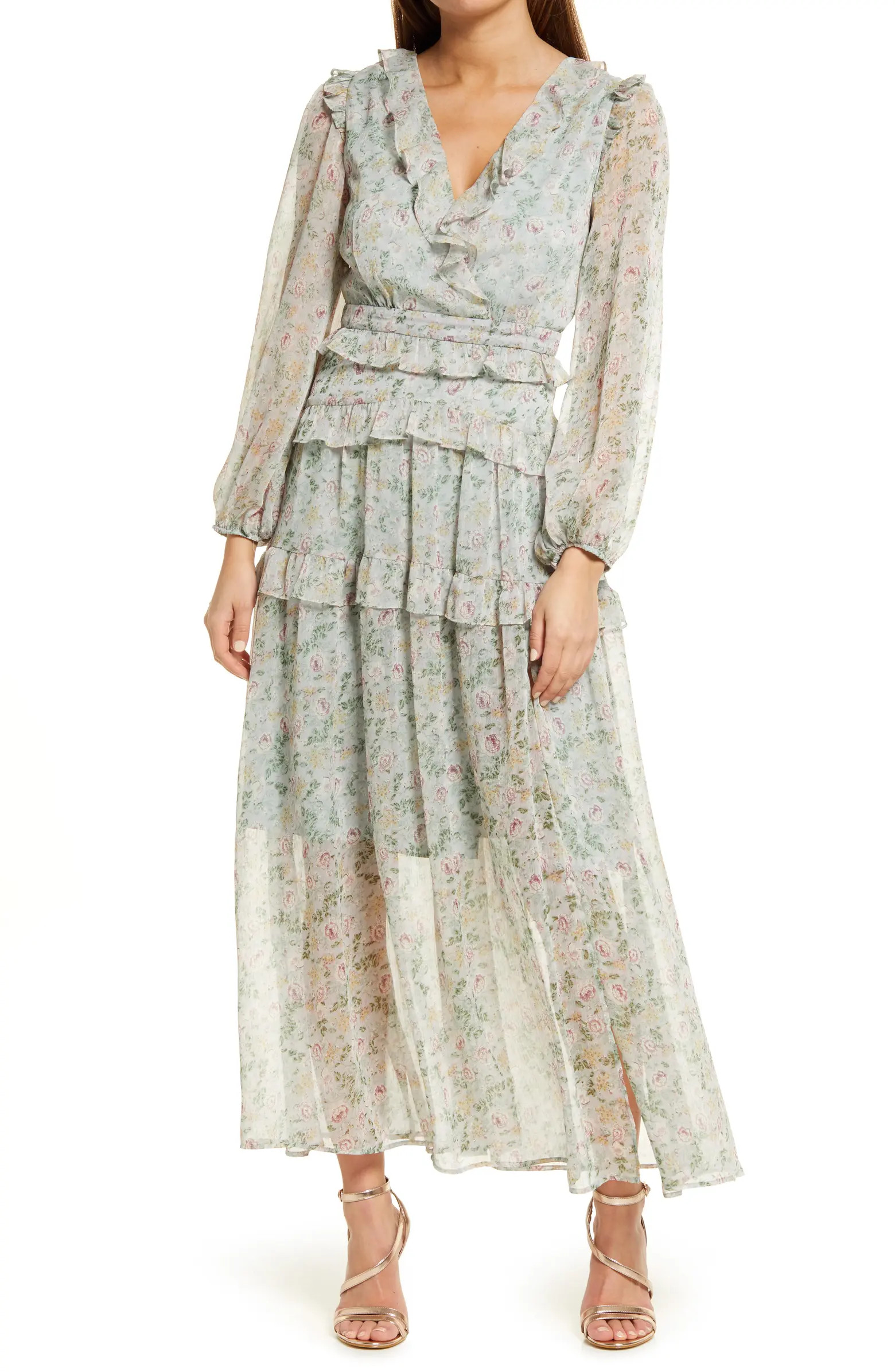 FLORET STUDIOS Ruffle Maxi Dress | Nordstrom | Nordstrom