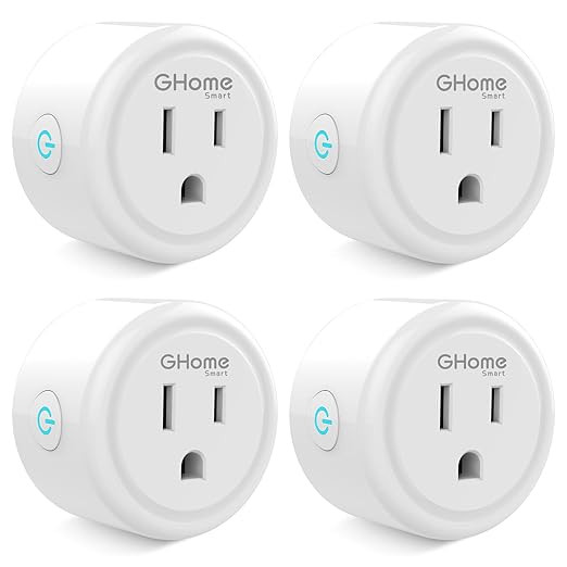 GHome Smart Plug Mini, WiFi Smart Outlet Plug Works with Alexa and Google Home, Timer Outlet with... | Amazon (US)